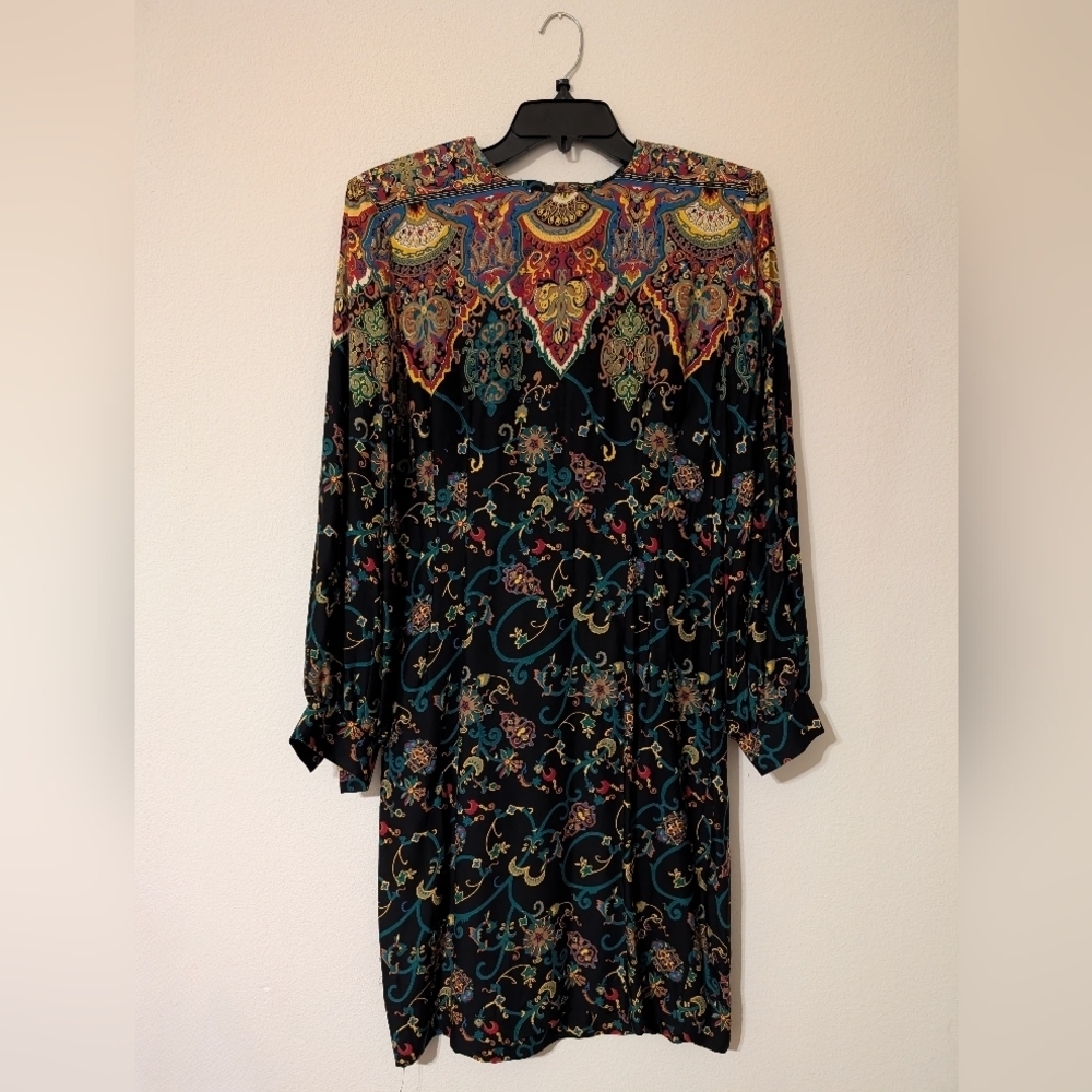 Vintage Jennifer Jeffries Paisley Baroque Dress